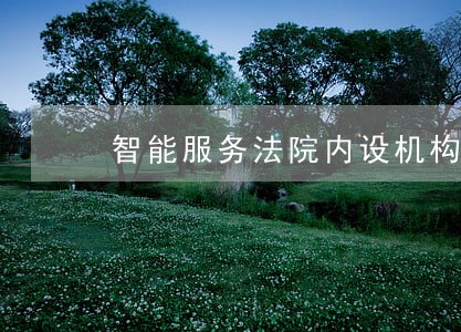 智能服务法院内设机构改革 智能服务法院内设机构改革