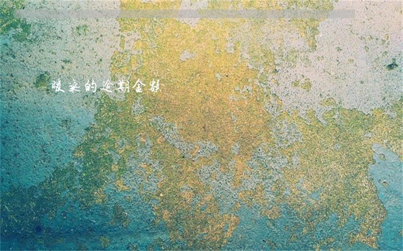 暖气的逾期金额 暖气的逾期金额