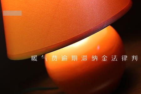 暖气费逾期滞纳金法律判例