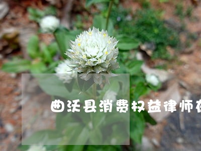 曲沃县消费权益律师在线免费咨询