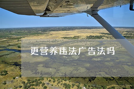 更营养违法广告法吗 更营养违法广告法吗