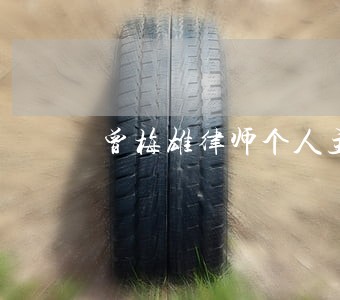 曾梅雄律师个人主页 曾梅雄律师个人主页