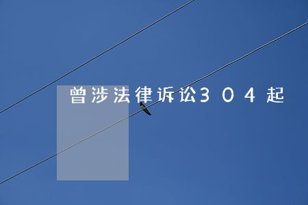 曾涉法律诉讼304起 曾涉法律诉讼304起