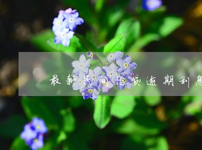 最新民间借贷逾期利息