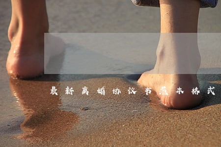 最新离婚协议书范本格式 最新离婚协议书范本格式