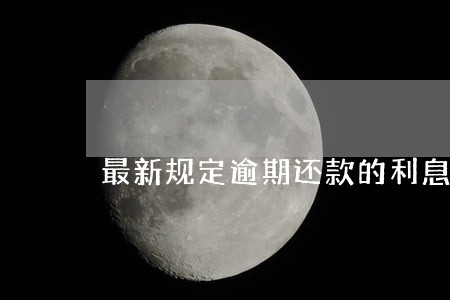 最新规定逾期还款的利息如何主张 最新规定逾期还款的利息如何主张