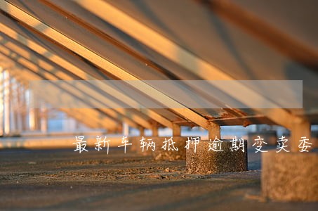 最新车辆抵押逾期变卖委托书 最新车辆抵押逾期变卖委托书