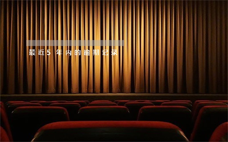最近5年内的逾期记录 最近5年内的逾期记录