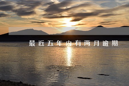 最近五年内有两月逾期 最近五年内有两月逾期
