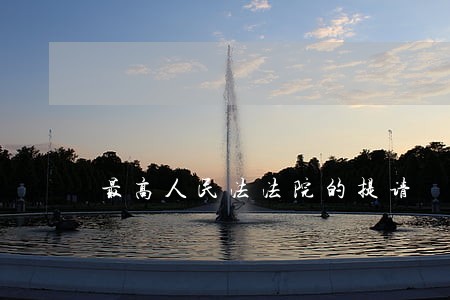 最高人民法法院的提请 最高人民法法院的提请