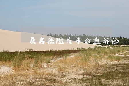 最高法院民事公益诉讼 最高法院民事公益诉讼