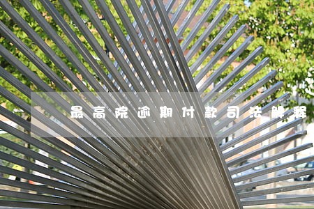 最高院逾期付款司法解释 最高院逾期付款司法解释