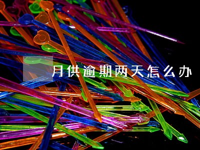 月供逾期两天怎么办 月供逾期两天怎么办