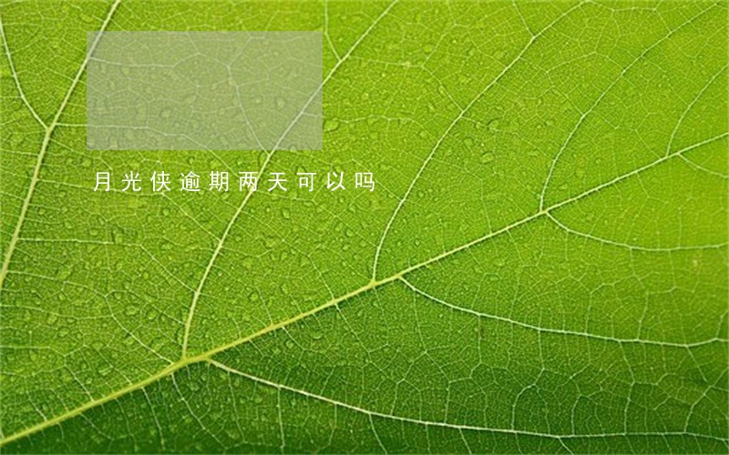 月光侠逾期两天可以吗 月光侠逾期两天可以吗