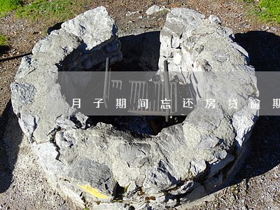 月子期间忘还房贷逾期 月子期间忘还房贷逾期