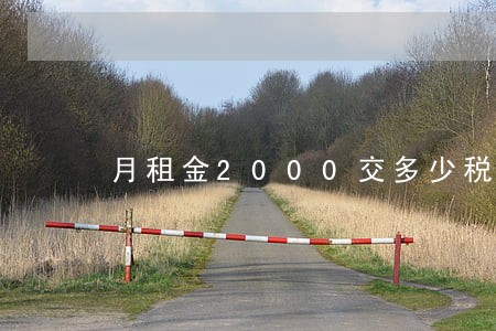 月租金2000交多少税 月租金2000交多少税