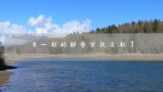 有一期的助学贷款逾期了 有一期的助学贷款逾期了