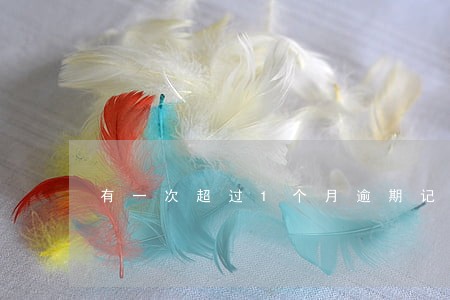 有一次超过1个月逾期记录 有一次超过1个月逾期记录