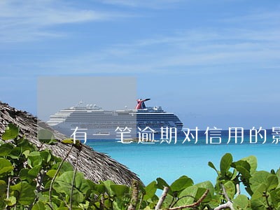 有一笔逾期对信用的影响 有一笔逾期对信用的影响