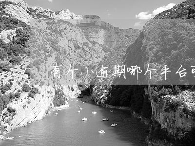 有个小逾期哪个平台可以下 有个小逾期哪个平台可以下