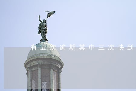 有五次逾期其中三次快到期 有五次逾期其中三次快到期