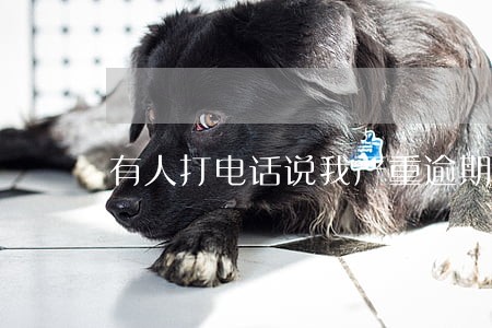 有人打电话说我严重逾期 有人打电话说我严重逾期