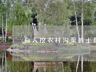 有人挖农村沟渠的土是违法行为吗 有人挖农村沟渠的土是违法行为吗