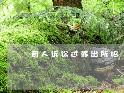 有人诉讼过派出所吗 有人诉讼过派出所吗
