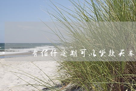 有佰仟逾期可以贷款买车吗 有佰仟逾期可以贷款买车吗