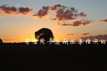 有信用卡逾期报案经侦的 有信用卡逾期报案经侦的