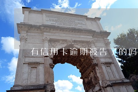 有信用卡逾期被告了的吗 有信用卡逾期被告了的吗