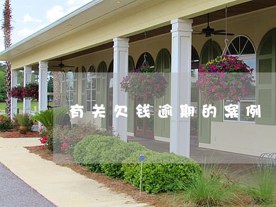 有关欠钱逾期的案例 有关欠钱逾期的案例