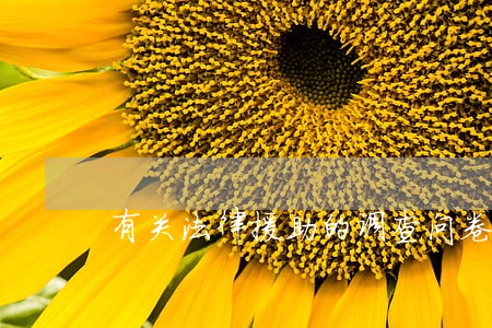 有关法律援助的调查问卷 有关法律援助的调查问卷