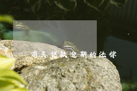 有关贷款逾期的法律 有关贷款逾期的法律
