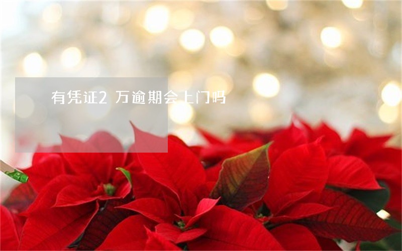 有凭证2万逾期会上门吗 有凭证2万逾期会上门吗