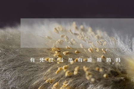 有凭证借条有逾期的吗 有凭证借条有逾期的吗