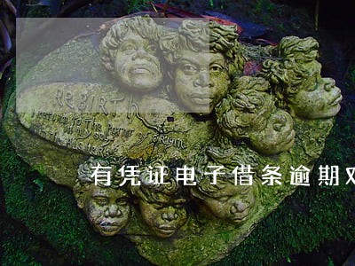 有凭证电子借条逾期对方撕借条 有凭证电子借条逾期对方撕借条