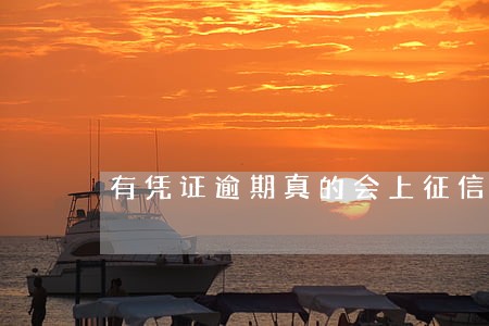 有凭证逾期真的会上征信中心吗