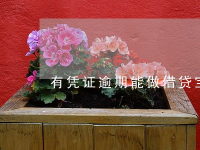 有凭证逾期能做借贷宝 有凭证逾期能做借贷宝
