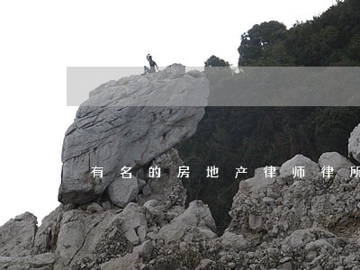 有名的房地产律师律所
