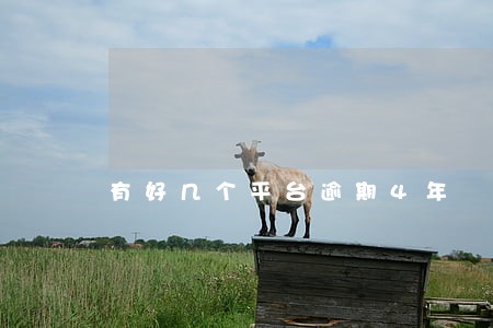 有好几个平台逾期4年 有好几个平台逾期4年