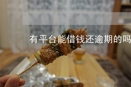 有平台能借钱还逾期的吗 有平台能借钱还逾期的吗