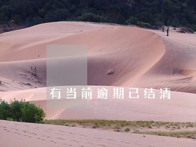 有当前逾期已结清