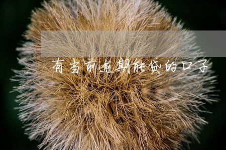 有当前逾期能贷的口子 有当前逾期能贷的口子