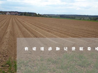 有征信逾期记录能卖掉房子吗 有征信逾期记录能卖掉房子吗