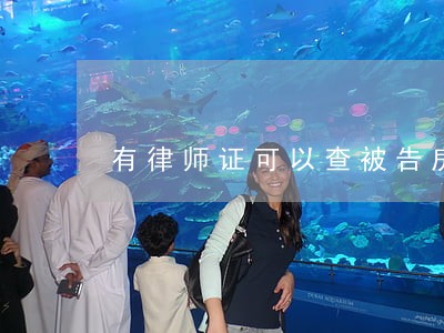 有律师证可以查被告房产交易记录吗