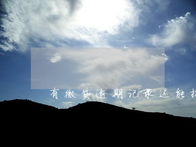 有微贷逾期记录还能按揭车吗 有微贷逾期记录还能按揭车吗