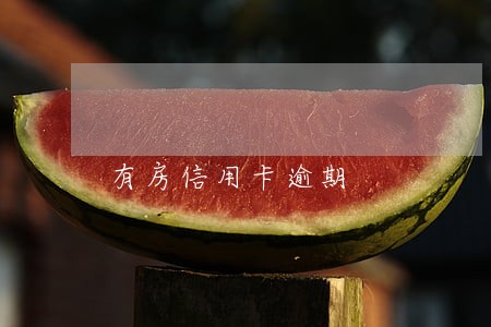 有房信用卡逾期 有房信用卡逾期