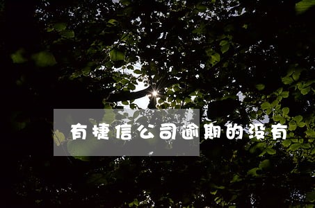 有捷信公司逾期的没有