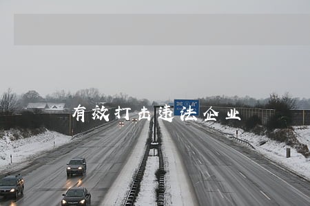 有效打击违法企业 有效打击违法企业